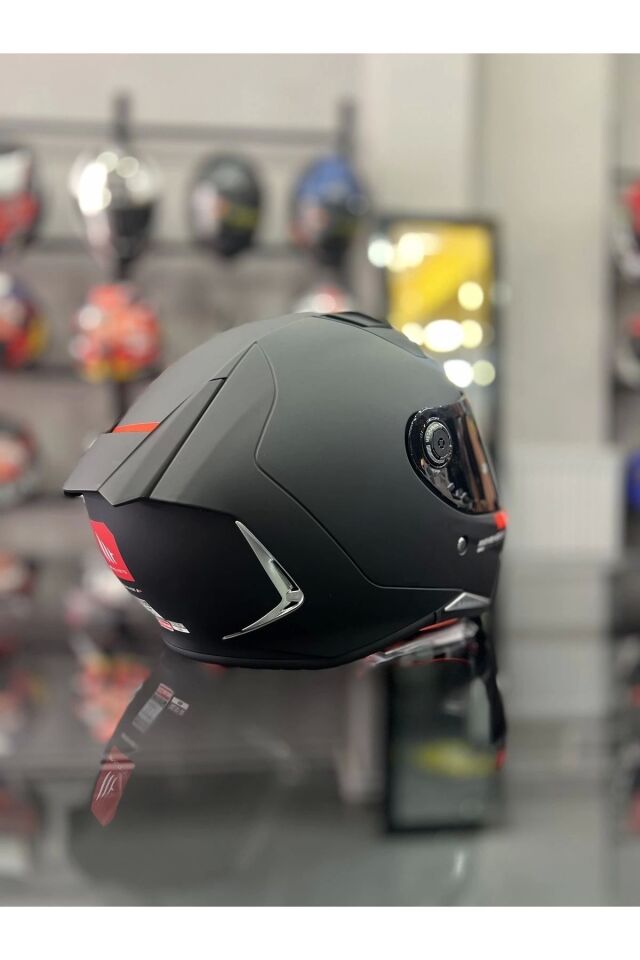 Helmets Revenge 2 Matt Siyah Kask Şeffaf Vizörlü mat - XL