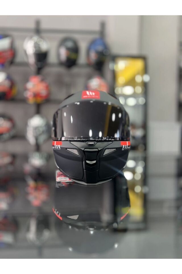Helmets Revenge 2 Matt Siyah Kask Şeffaf Vizörlü mat - XL