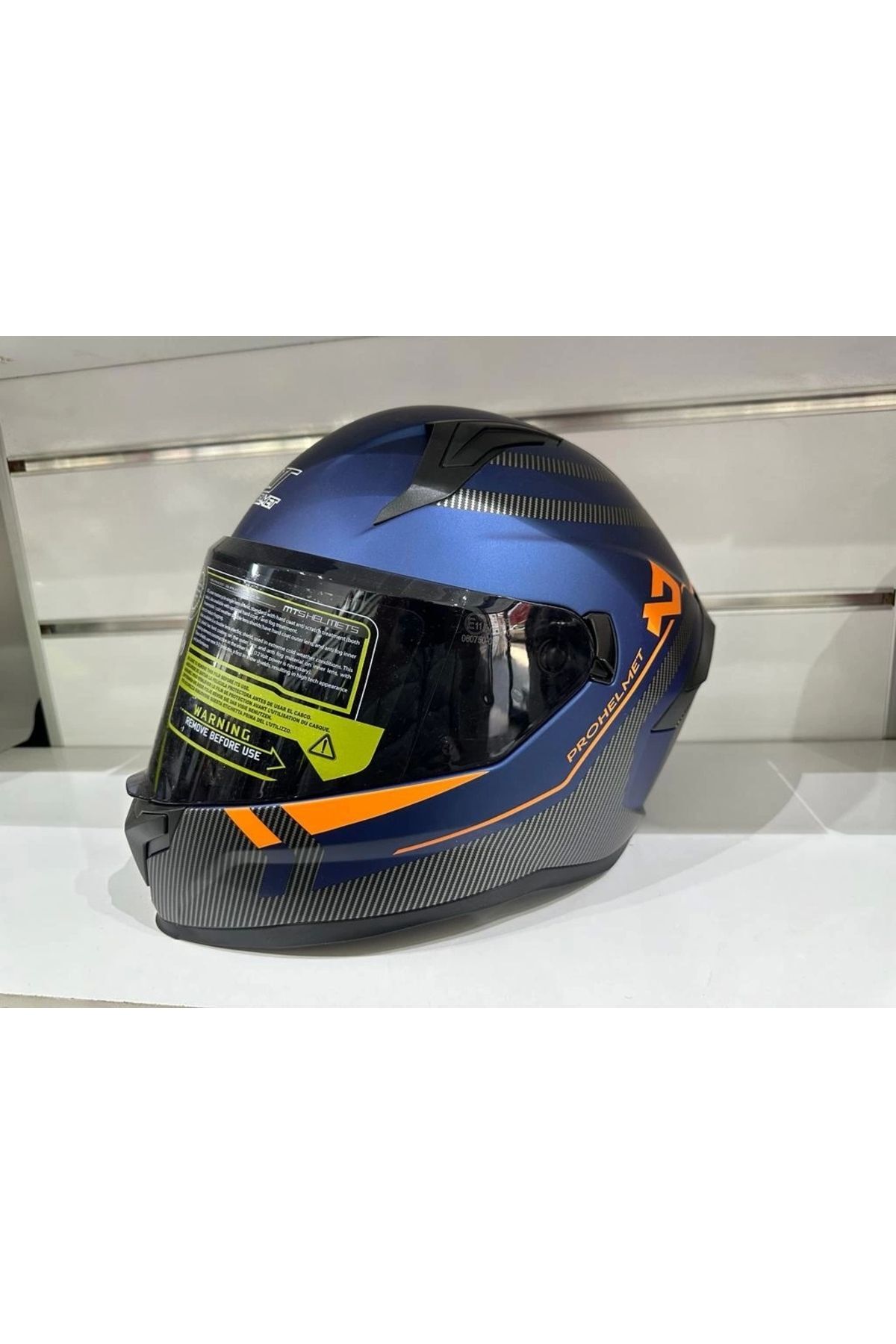 KASK MTS PRO 910 GÜNEŞ GÖZLÜKLÜ MAVİ/TURUNCU