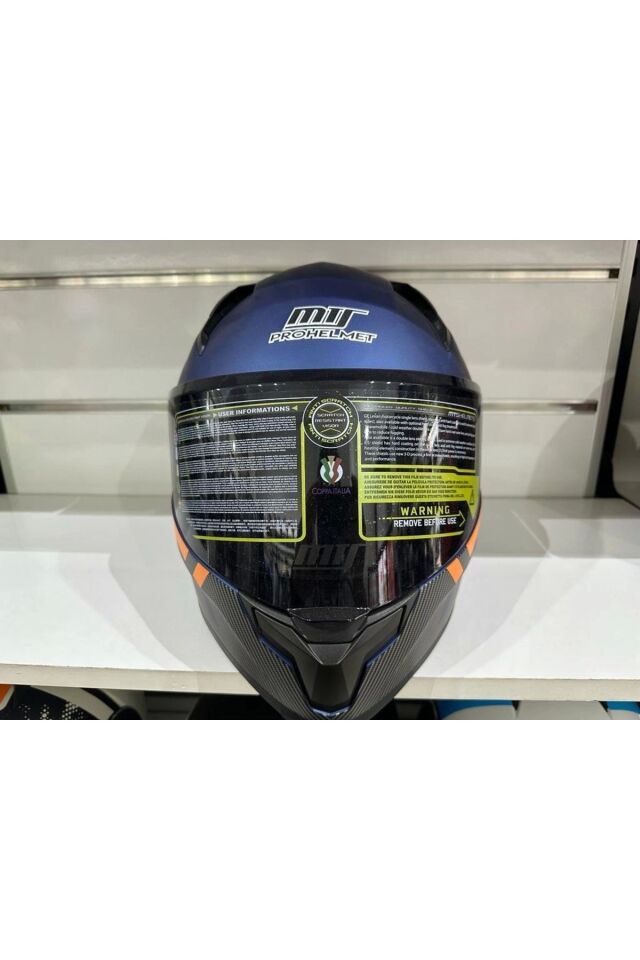 KASK MTS PRO 910 GÜNEŞ GÖZLÜKLÜ MAVİ/TURUNCU