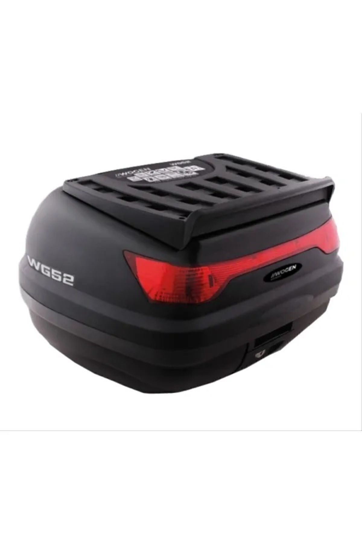 52 Lt Motosiklet Arka Çanta Üst Bagaj Sırt Dayamasız Basic Model Siyah Bagaj Topcase