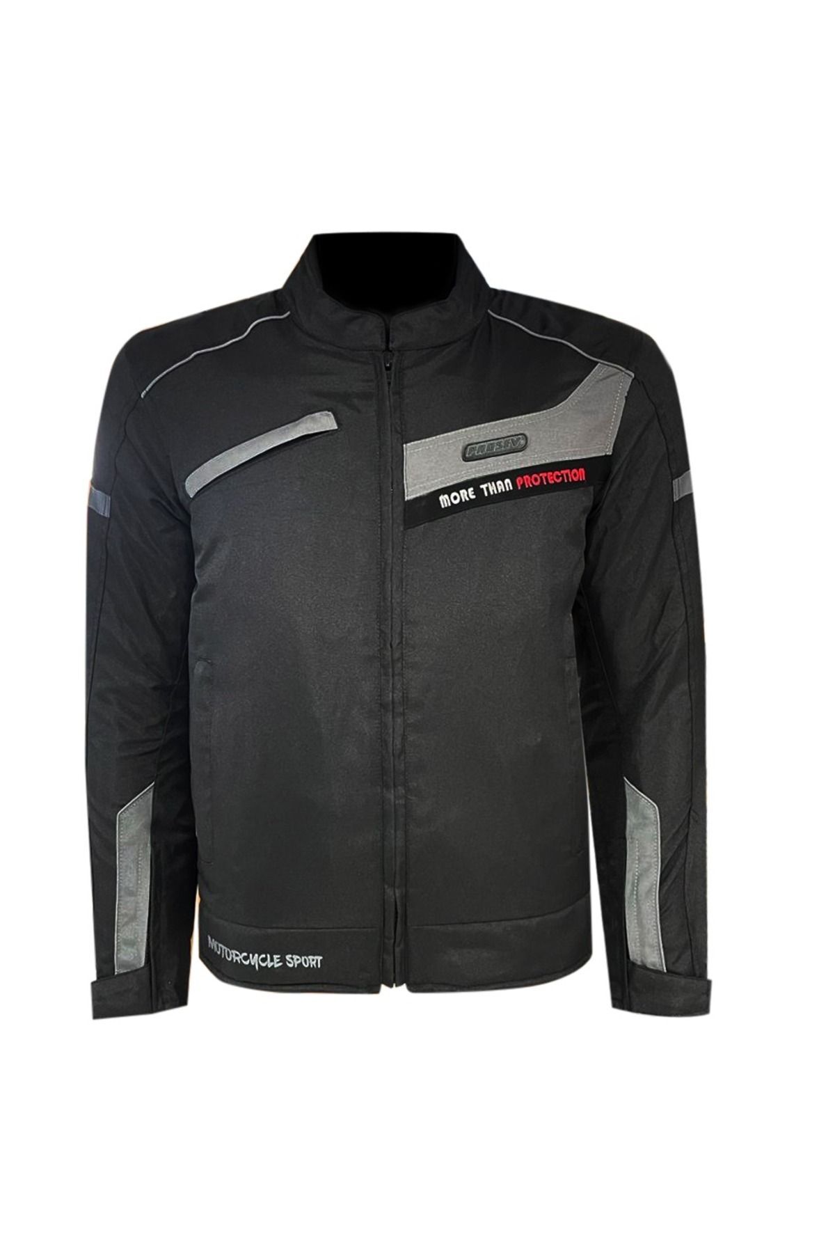 5305 HÖRGÜÇLÜ 4 MEVSİM MOTOSİKLET MONTU SİYAH-GRİ XL