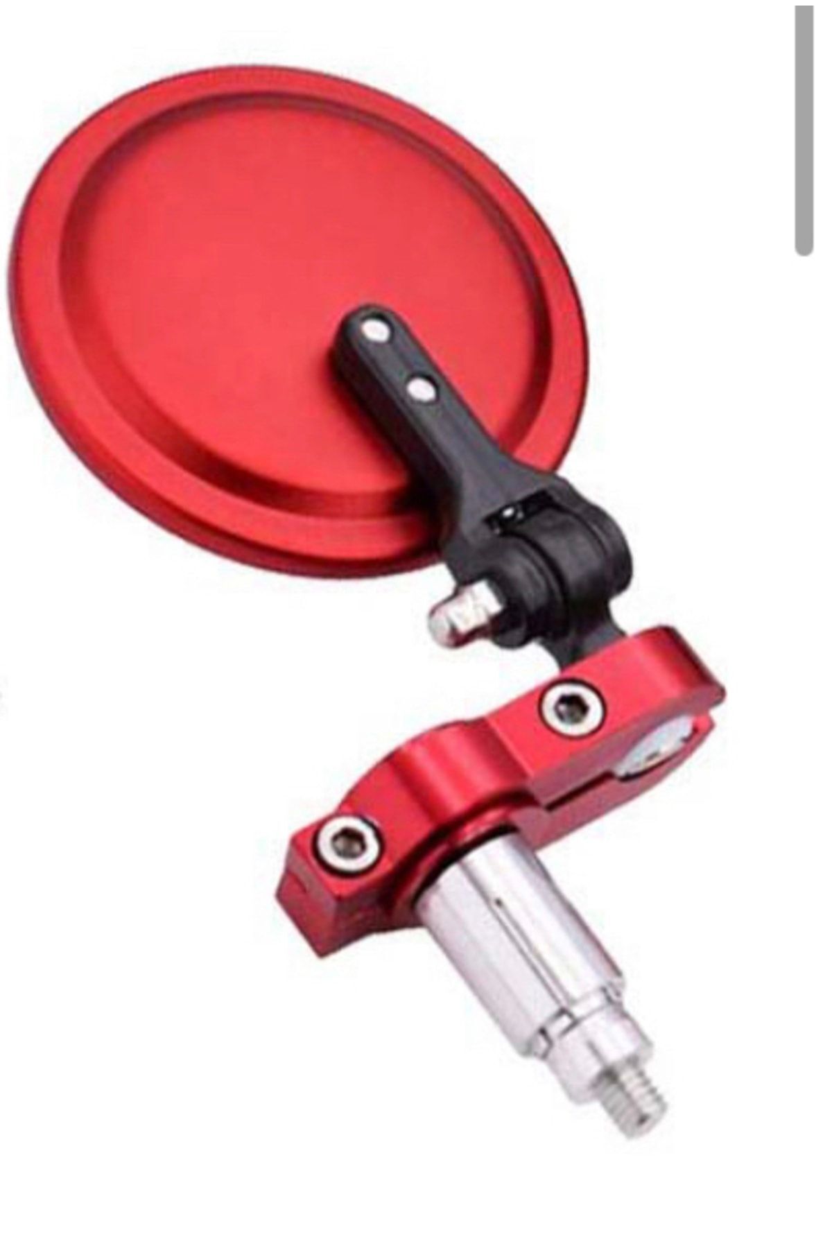 Tez Motor Pro Ga03-0195 Universal Katlanabilir Motorsiklet Gidon Aynası Kırmızı