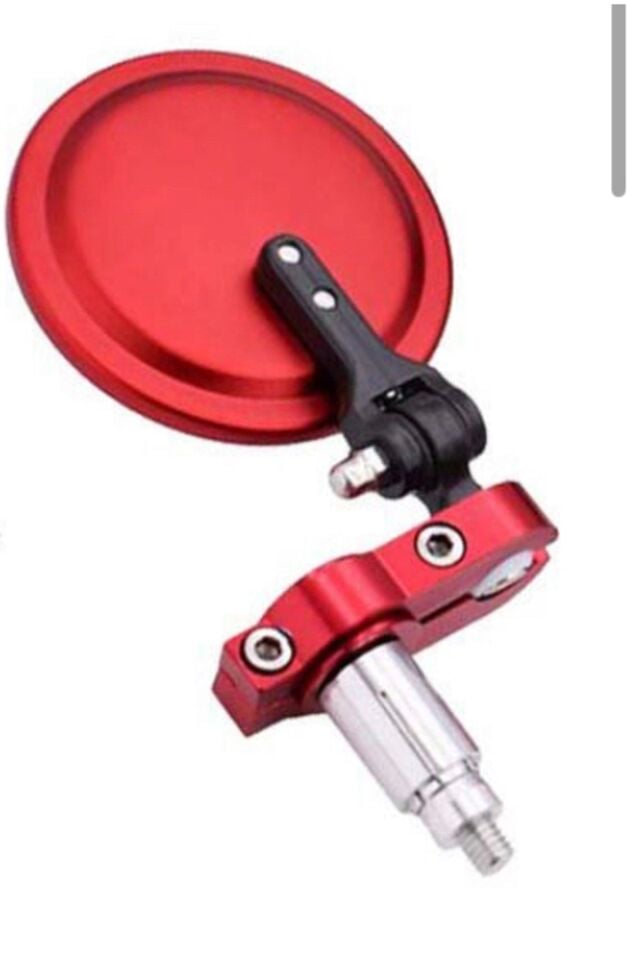 Tez Motor Pro Ga03-0195 Universal Katlanabilir Motorsiklet Gidon Aynası Kırmızı