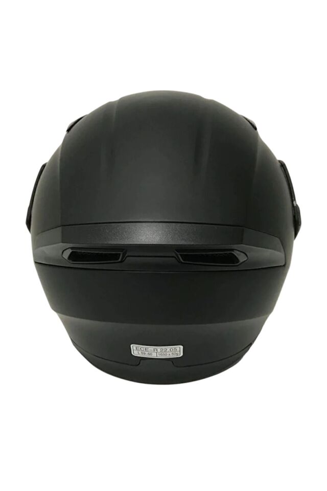 Mat Siyah Jk 902 Çene Pedli Güneş Vizörlü Çeneden Açılır Kask