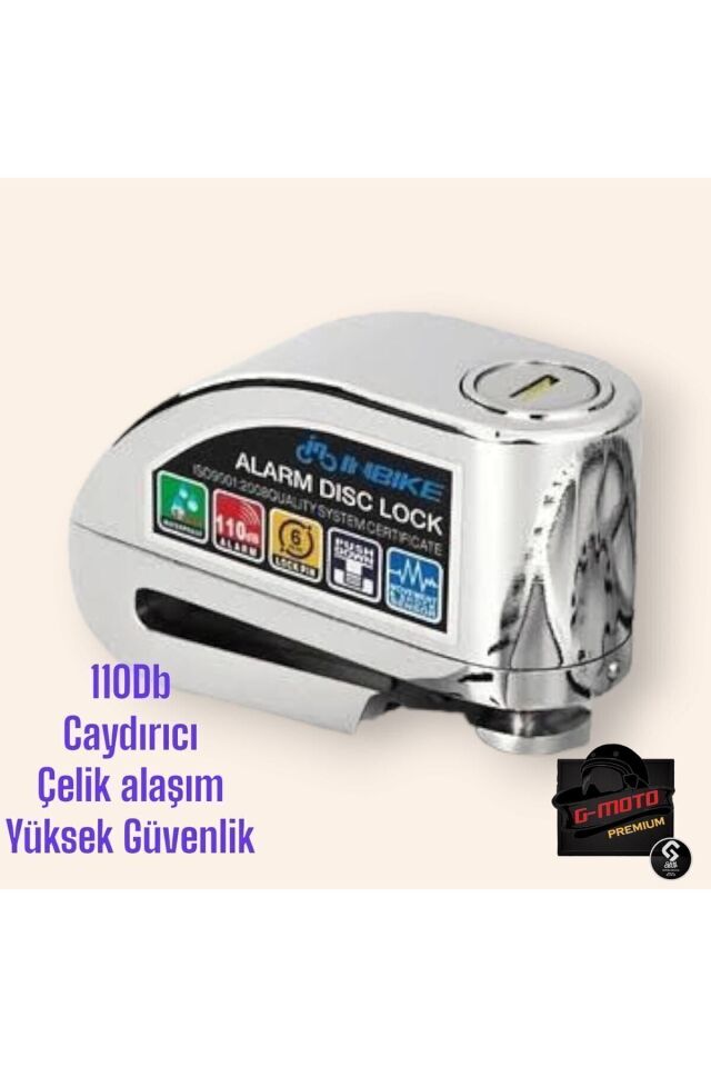 Çelik Alarmlı Disk Kilidi 1 Ci Sınıf